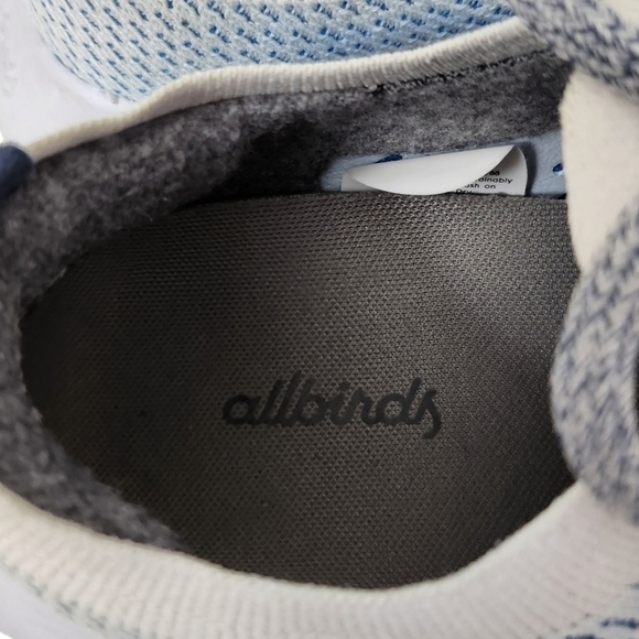 Allbirds Womens Tree Dasher Running Shoes Size 7 Blue Gray White Athletic Gym - Picture 7 of 9